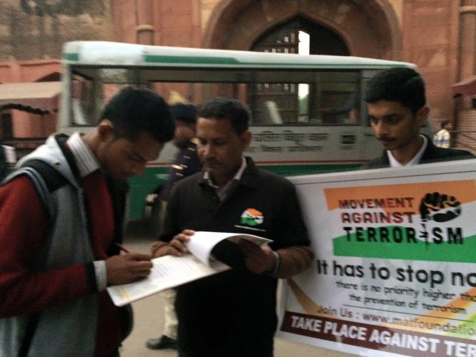 Public campaign advocating human rights and opposing terrorism