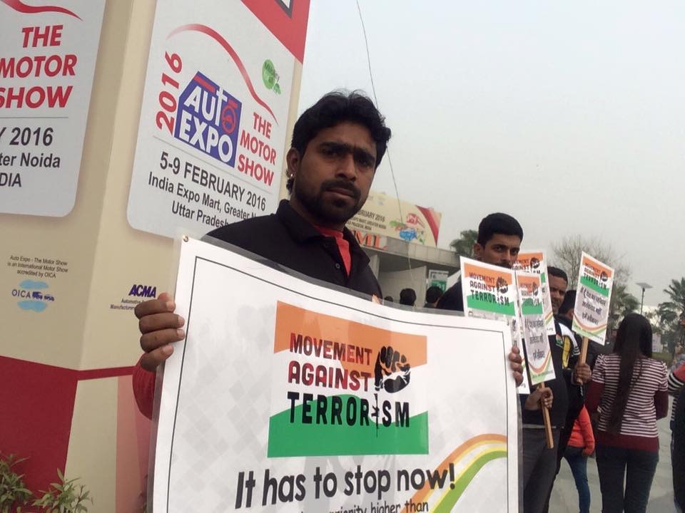 Public campaign advocating human rights and opposing terrorism