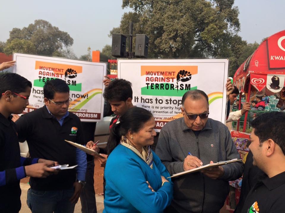 Citizens supporting human rights in Indian Constitution